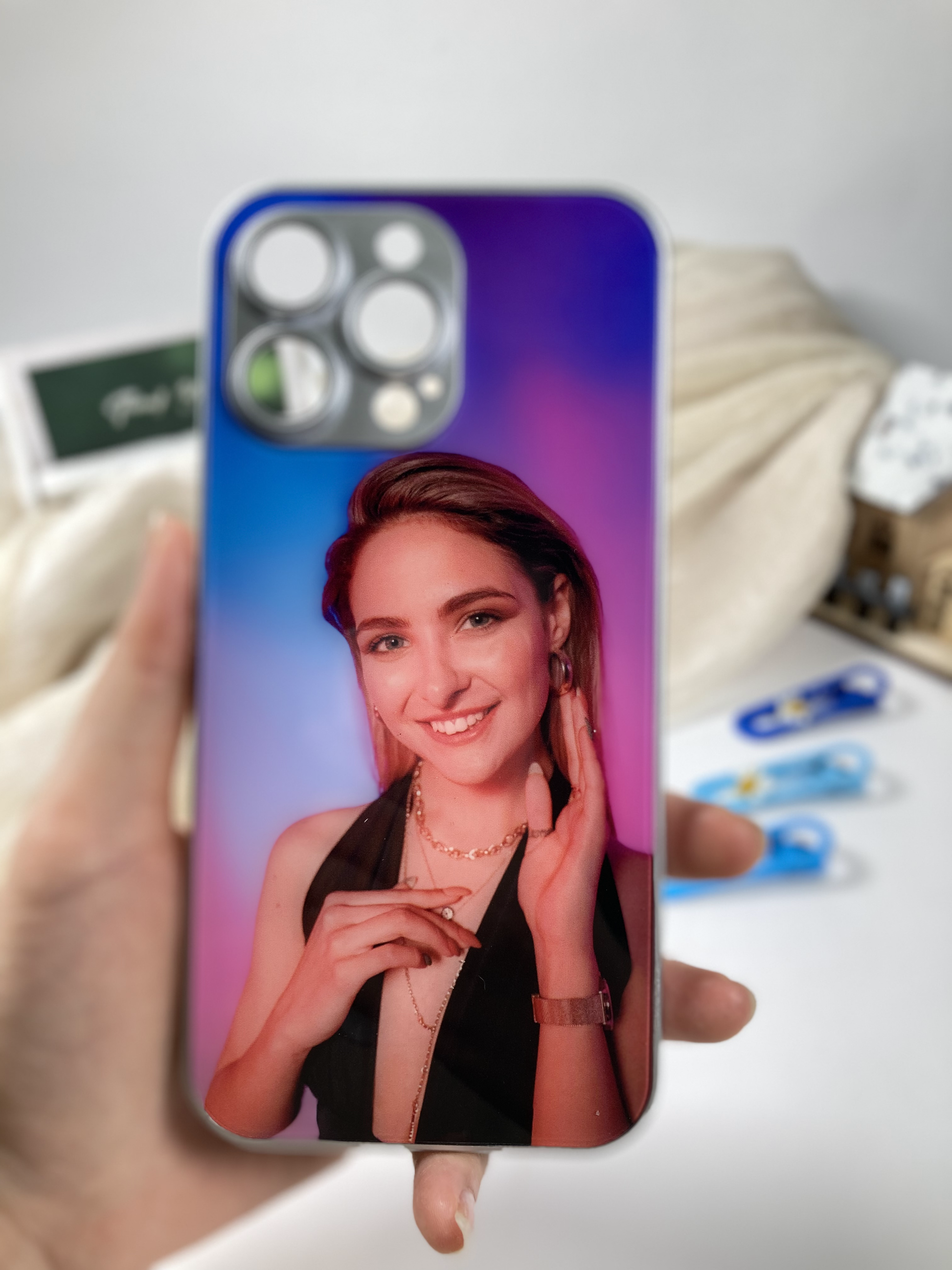 Captivating Moments Phone Case - Personalized with Your Pics - Glass case Captivating Moments Phone Case - Personalized with Your Pics - Glass case