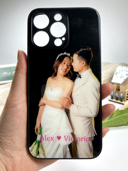 Bästa gåvan: Personligt telefonskal med dina foton, hög kvalitet.