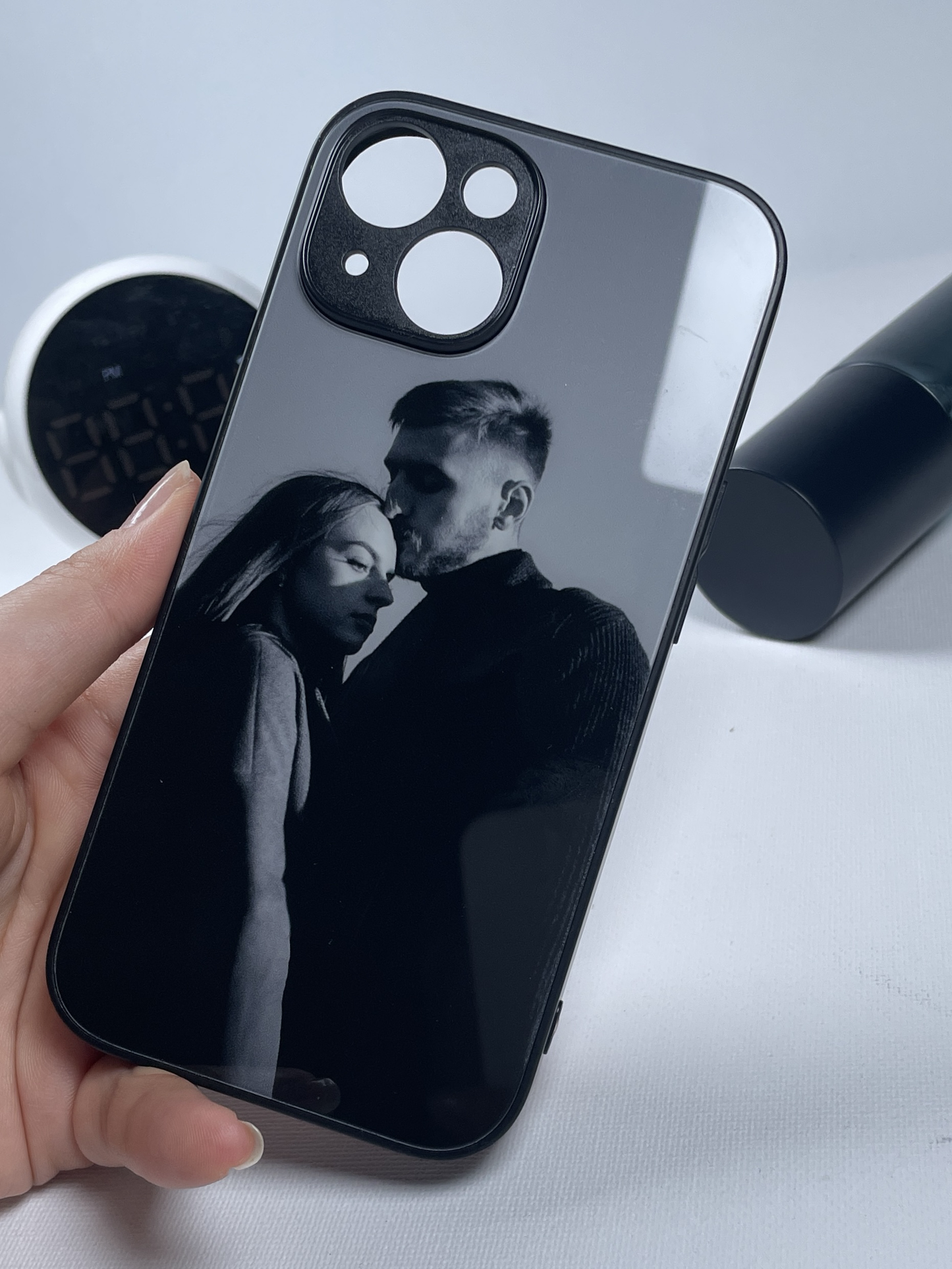 Bästa gåvan: Personligt telefonskal med dina foton, hög kvalitet.